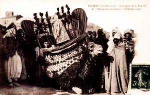 Le Kreider - Palanquin Famille Empereur du Sahara - 1905